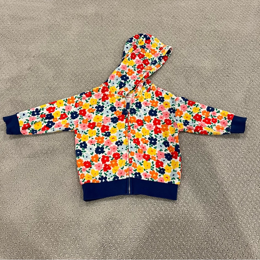 Beautiful Hanna Andersson Terry Floral Hoodie
